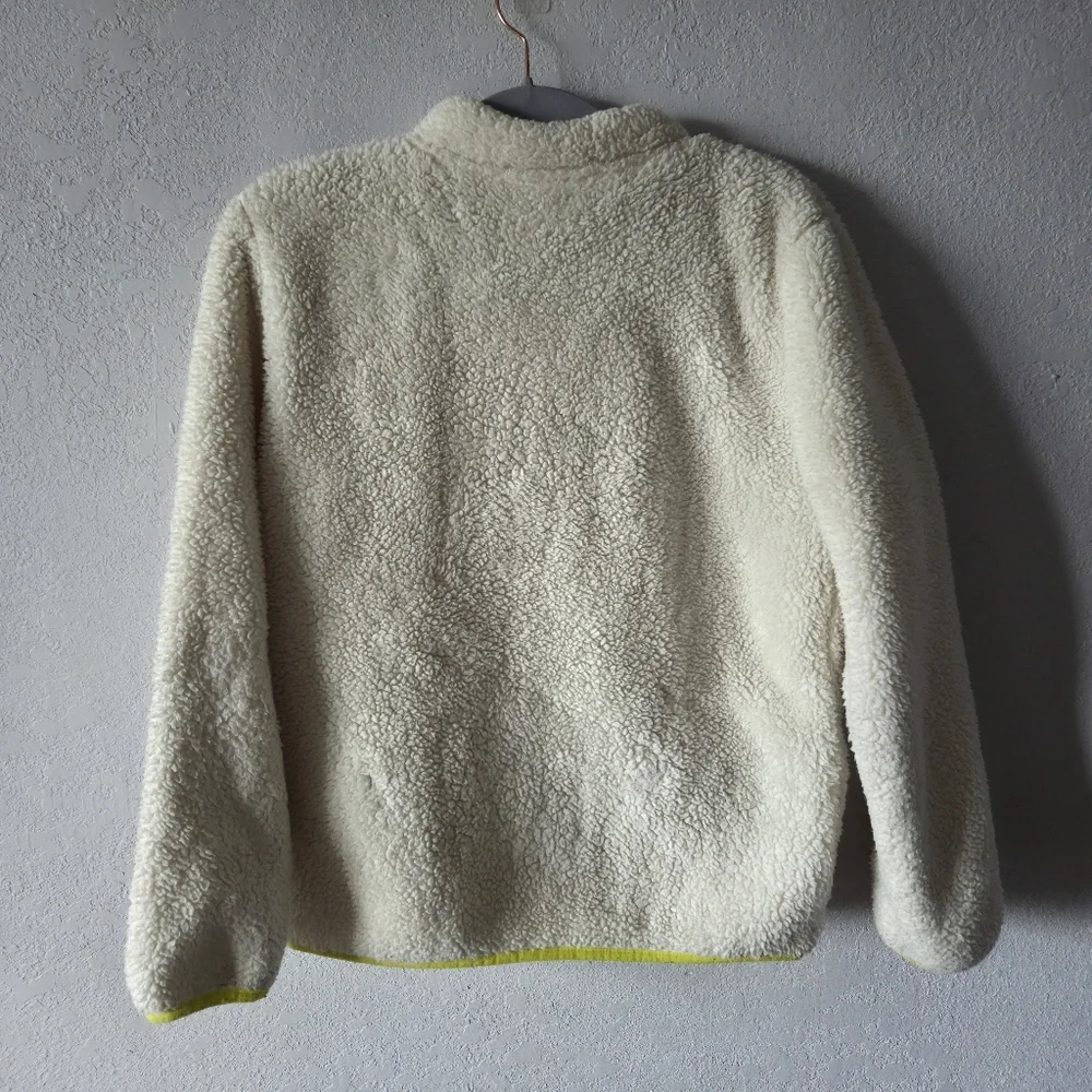 Eddie Bauer Quest Fleece Jacket in Cream and Yellow